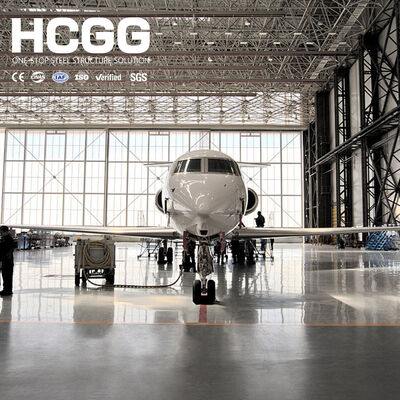 Chất lượng Nhà xưởng kết cấu thép Hangar Cường lực Khổ lớn Nhà xưởng máy bay cho Ứng dụng Bảo trì và Lưu trữ Hàng không Nhà máy